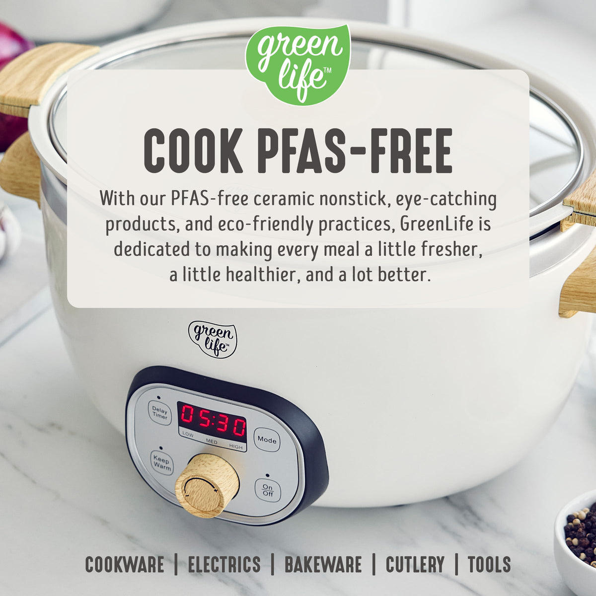 6QT Ceramic Nonstick Slow Cooker