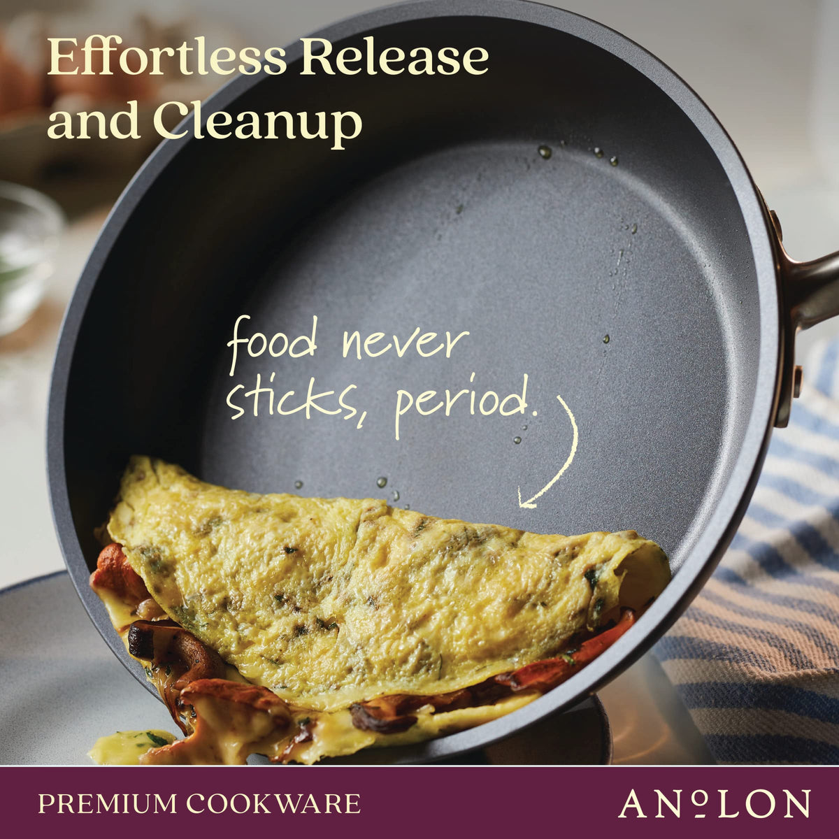 Accolade Forged Hard Anodized Nonstick Deep Frying Pan