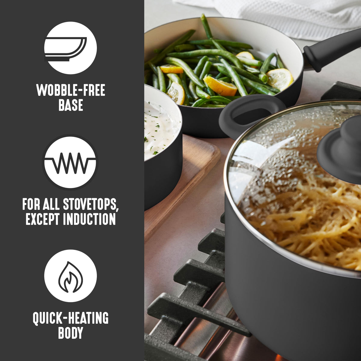 8 Piece Nonstick Cookware Set