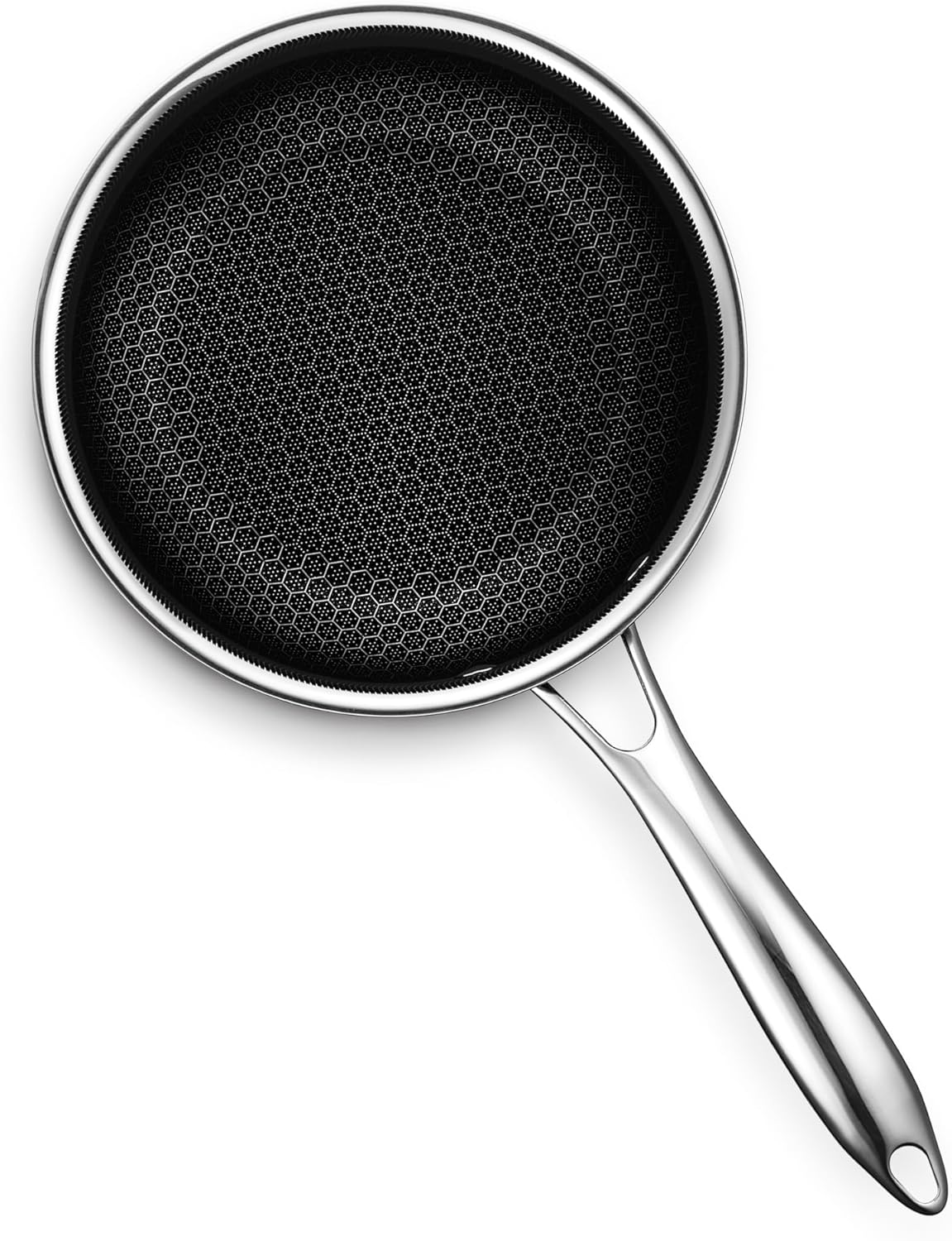 HexClad Hybrid Nonstick 2-Quart Saucepan with Tempered Glass Lid, Stay-Cool Handle, Dishwasher-Friendly, Oven-Safe Up to 900°F, Induction Ready, Compatible with All Cooktops - Culinary Roots