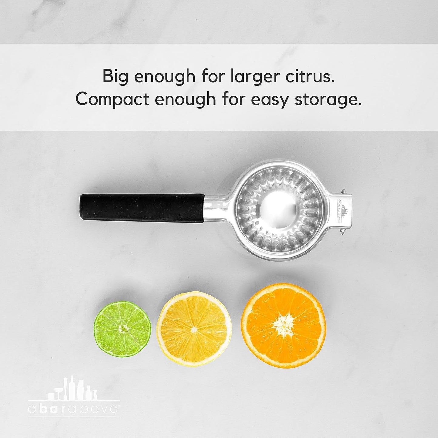 A Bar Above Gold Hand Juicer, Heavy Duty Stainless Steel Citrus Juicer for Cocktails, Fruit Juice Press for Lemons, Limes, and Oranges, Premium Manual Squeezer for Bartenders and Home Bar Use - Culinary Roots