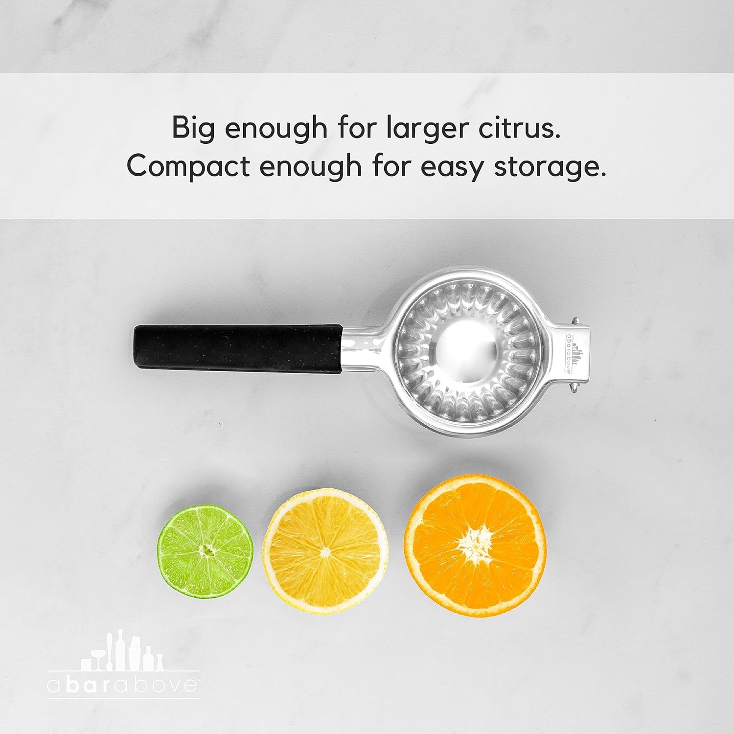 A Bar Above Gold Hand Juicer, Heavy Duty Stainless Steel Citrus Juicer for Cocktails, Fruit Juice Press for Lemons, Limes, and Oranges, Premium Manual Squeezer for Bartenders and Home Bar Use - Culinary Roots