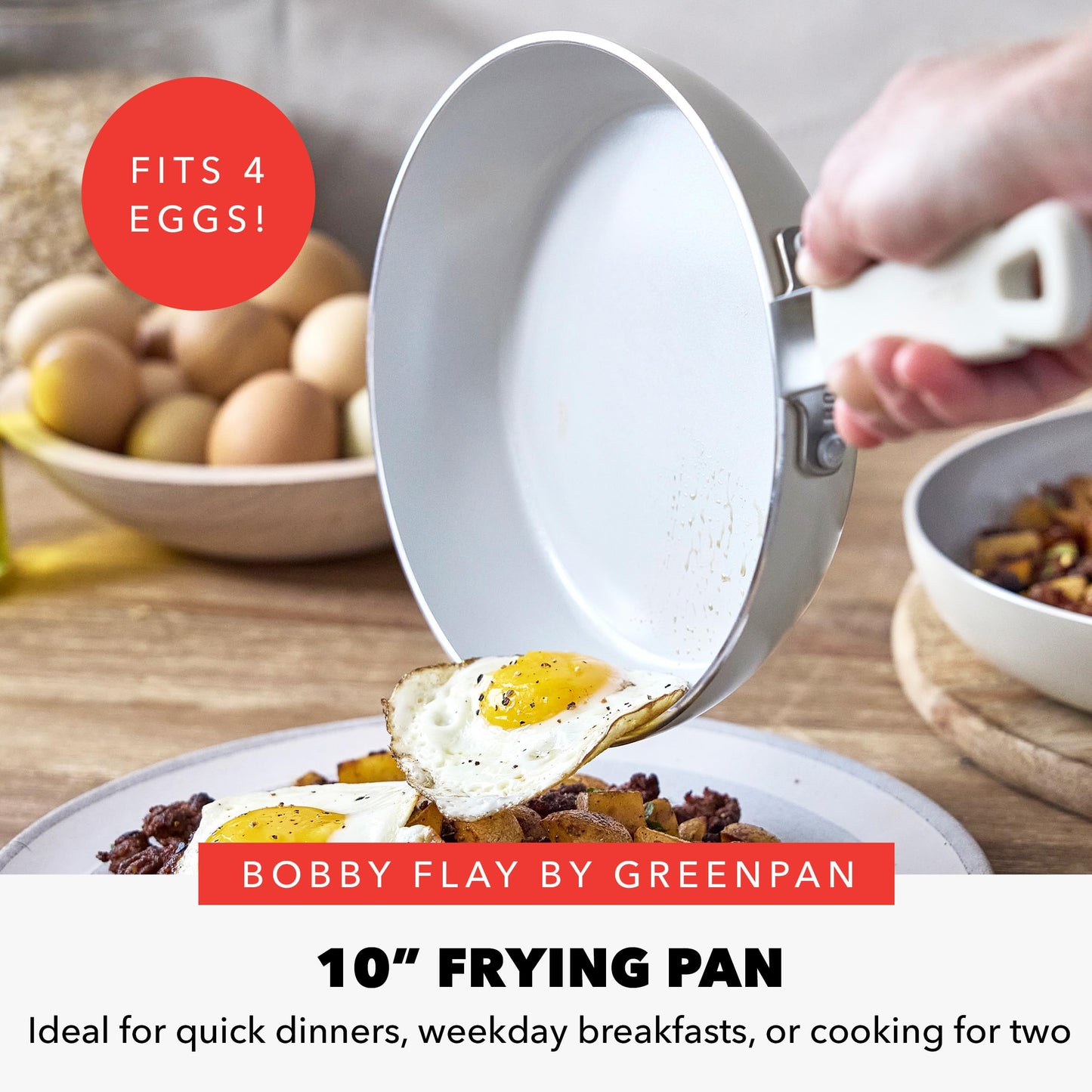 x Bobby Flay 10" Diamond Ceramic Nonstick Frying Pan