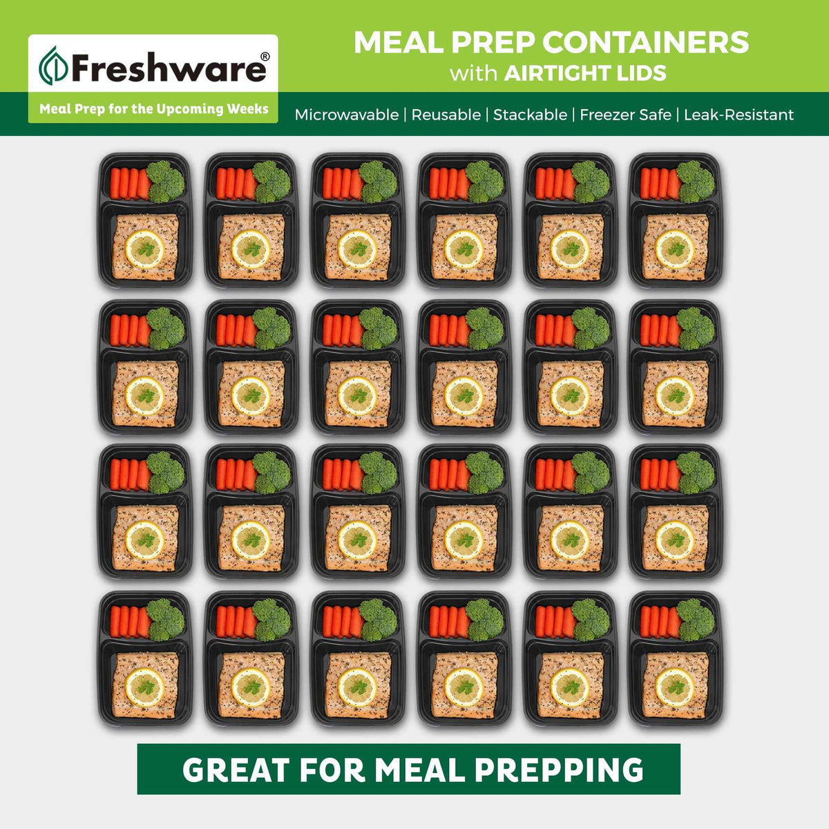 Meal Prep Containers with Lids 28 oz [150 Pack] 2 (150 Count)