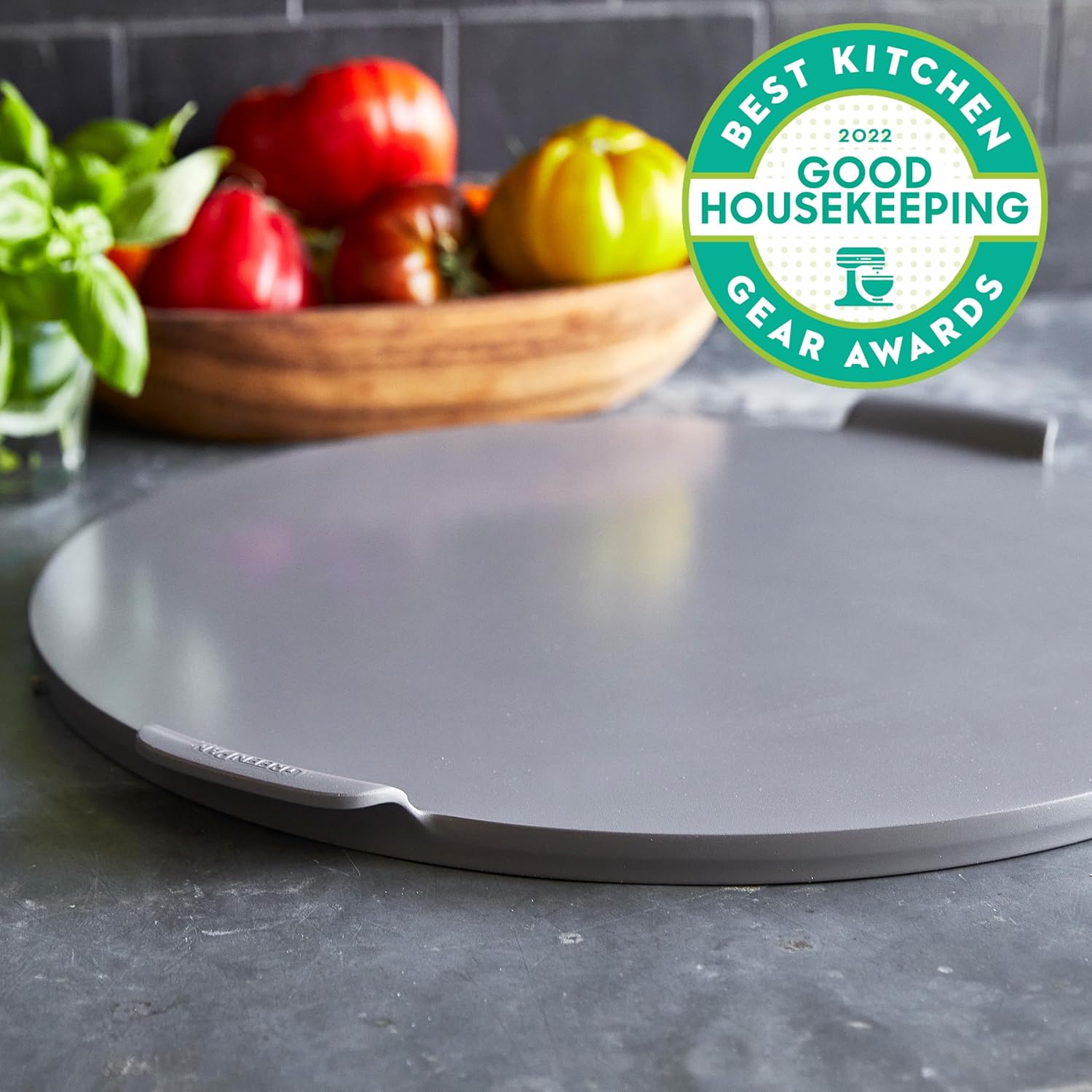 GreenPan Premiere Ovenware Healthy Ceramic Nonstick 16.5" Pizza Pan, PFOA and PFAS-Free, Warp-Free Bakeware, Durable Quick Heating Baking Tray, Oven and Broiler Safe to 600F, Dishwasher Safe, Gray - Culinary Roots