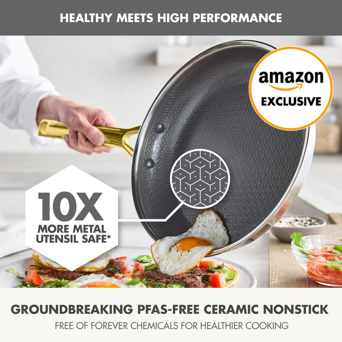 Hybrid 10" Stainless Steel Frying Pan