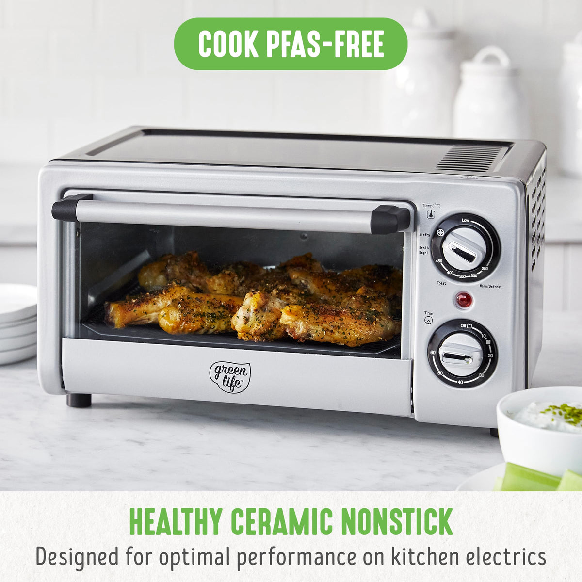 Countertop Toaster Oven Air Fryer Stainless Steel