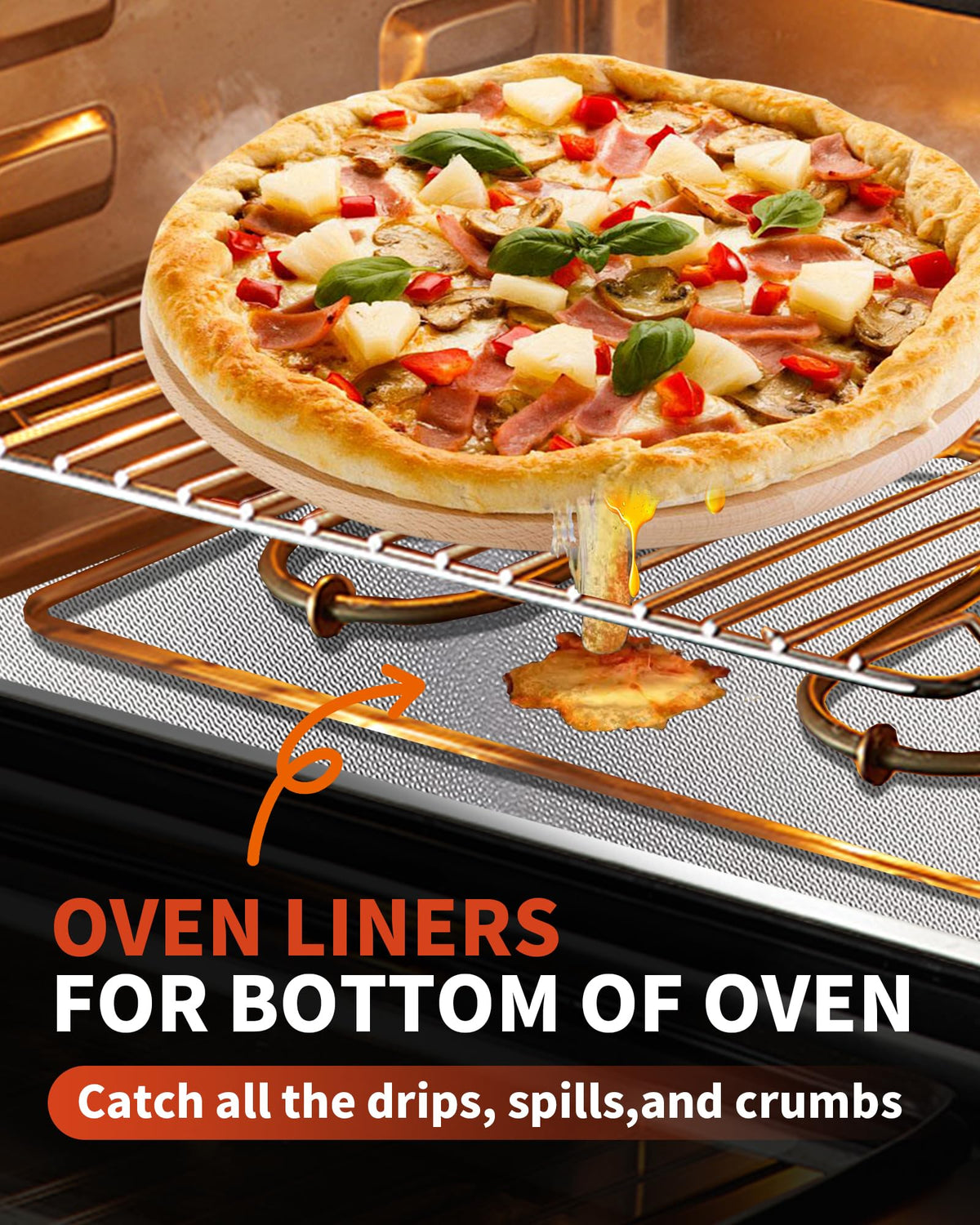 3 Pack Oven Liners for Bottom of Oven (3 Count)