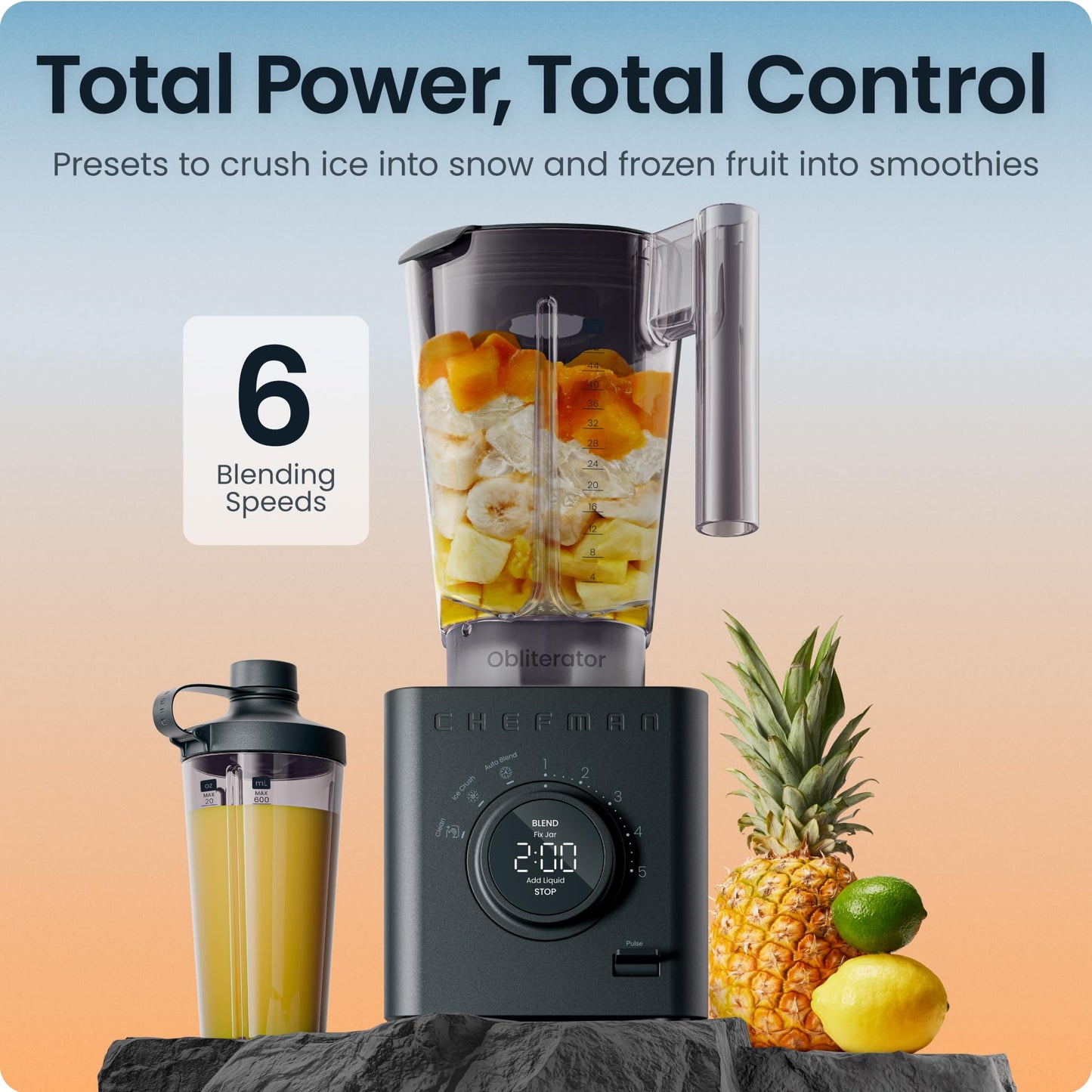 Obliterator 48 oz Countertop Blender for Smoothies