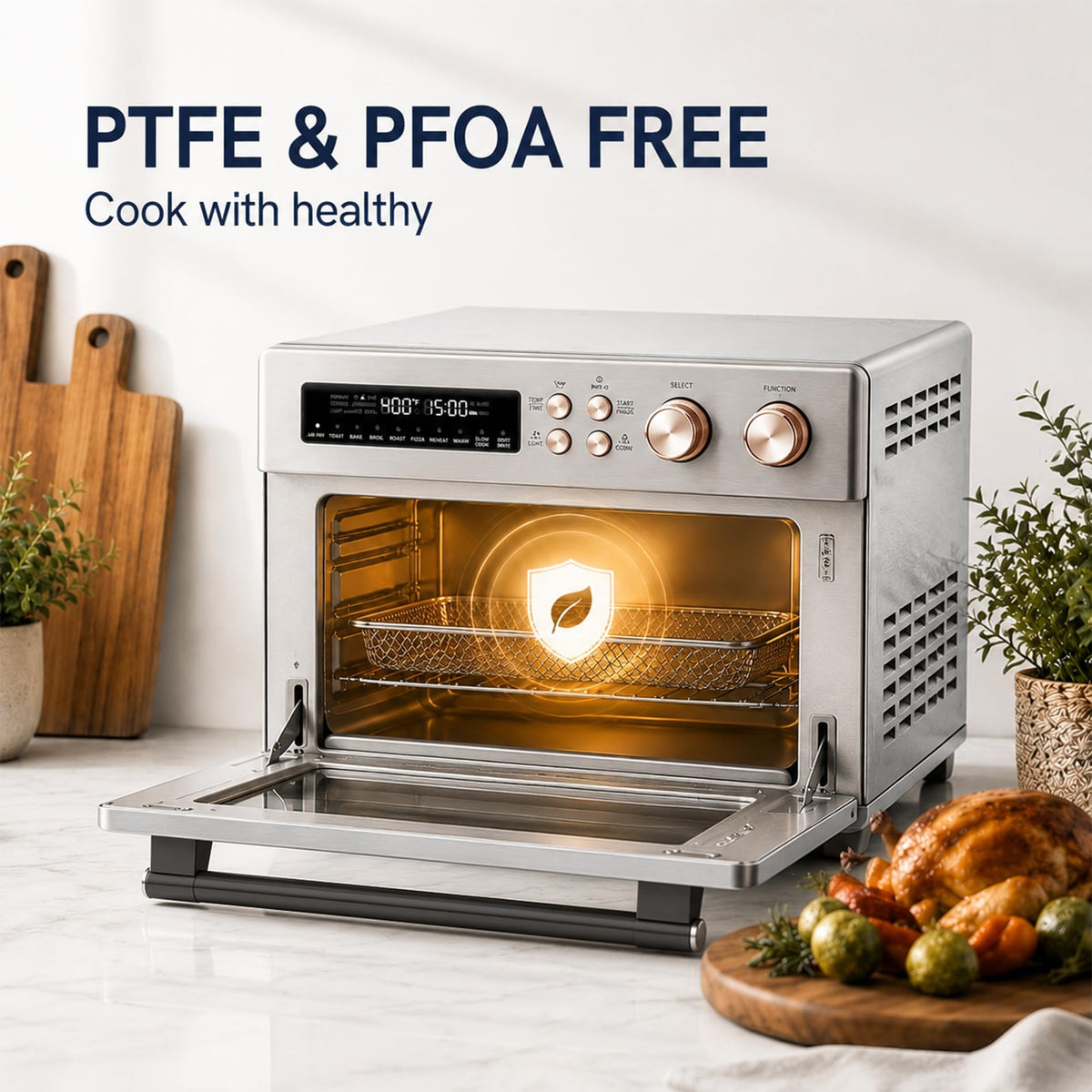 Infrared Heating 26.3 QT Air Fryer Toaster Oven