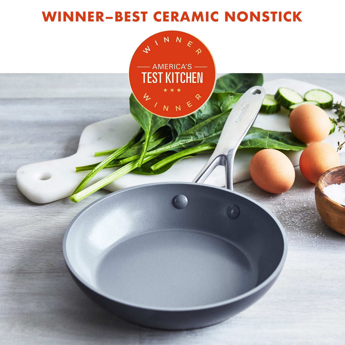 Valencia Pro 8" Ceramic Nonstick Frying Pan Skillet