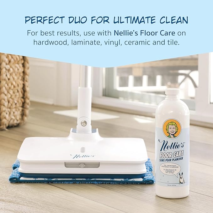 Wow Too Mop – Rechargeable Spray Mop with Adjustable Handle & Built-in Water Tank – LED Light for Spotless Cleaning – Cordless, Battery Powered & Easy to Use – Ideal for All Floor Types