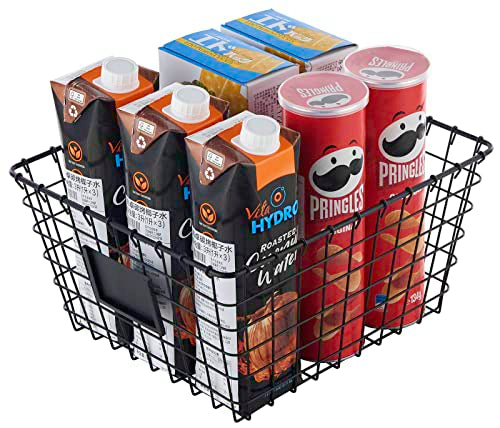 4 Pack【Large】 Wire Handmade Storage Basket for Organizing Household Goods