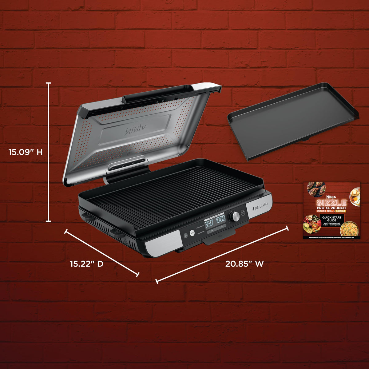 Sizzle™ Pro XL 20'' Indoor Griddle & Grill