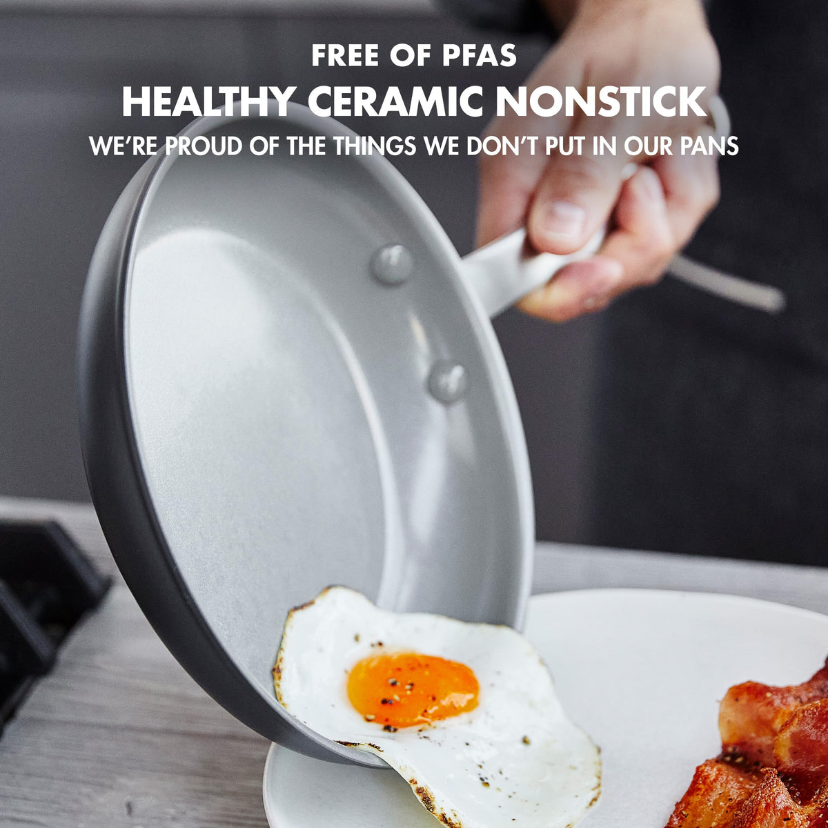Chatham Hard Anodized Healthy Ceramic Nonstick 8" and 10" Frying Pan Skillet Set
