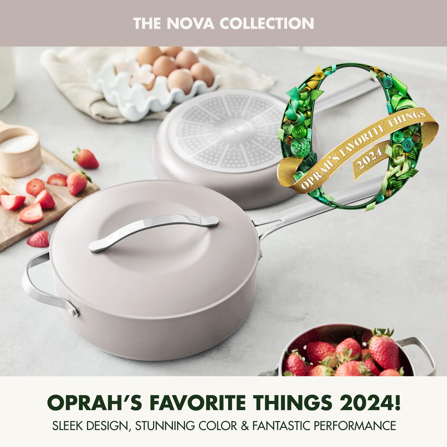 Nova 10” Frying Pan Skillet and 4.37QT Sauté Pan with Lid