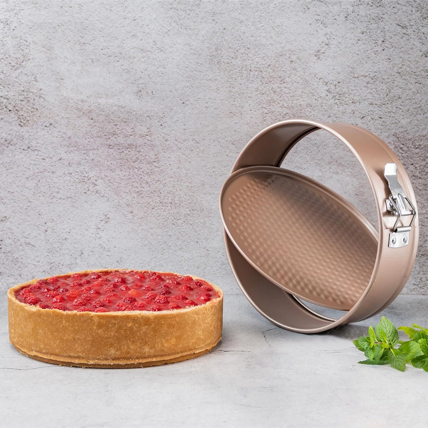 Non Toxic Nonstick 9 inch Springform Pan | 9'' Cheesecake Mold | Leakproof Spring-form Round Cake Pans | Nontoxic Non Stick Spring Form Pan for Baking | Spring-Form Pans Leak Proof - Culinary Roots