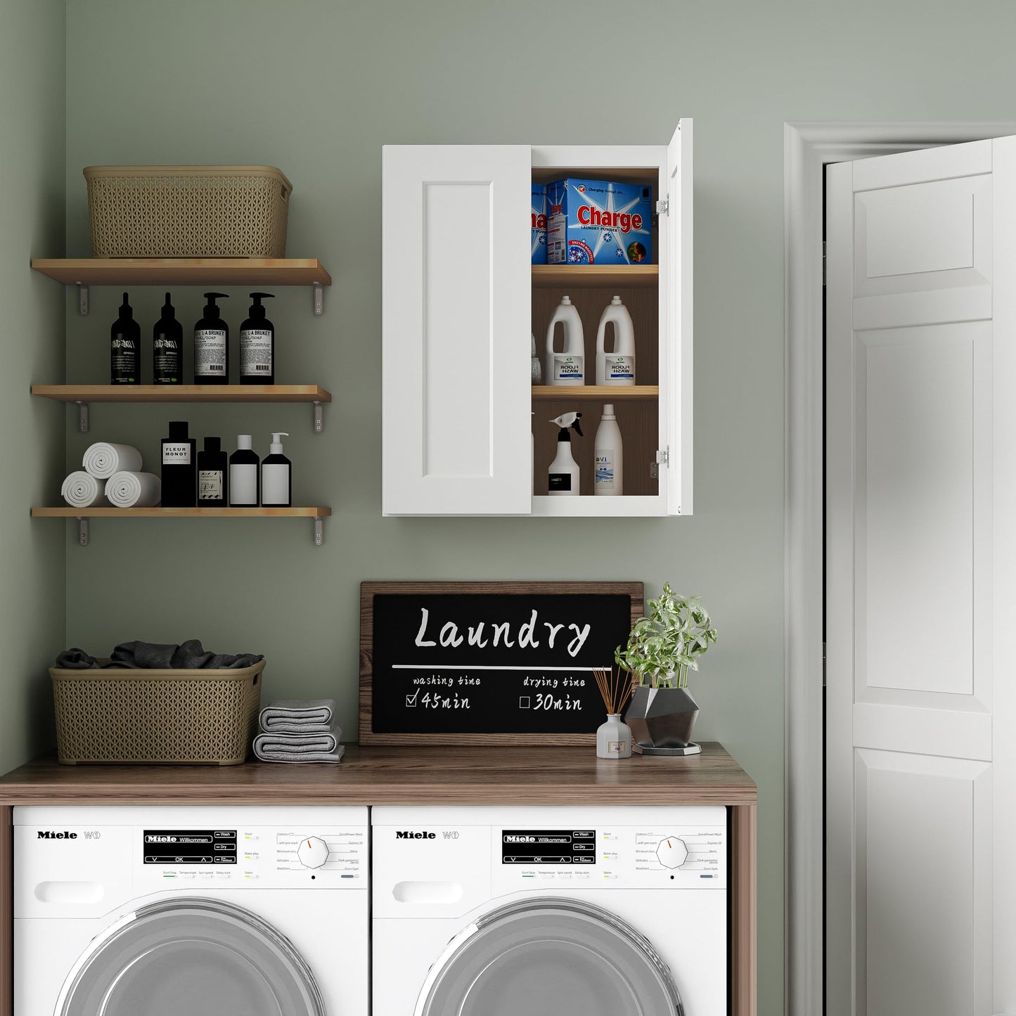 Laundry Room Cabinet Wall Mounted