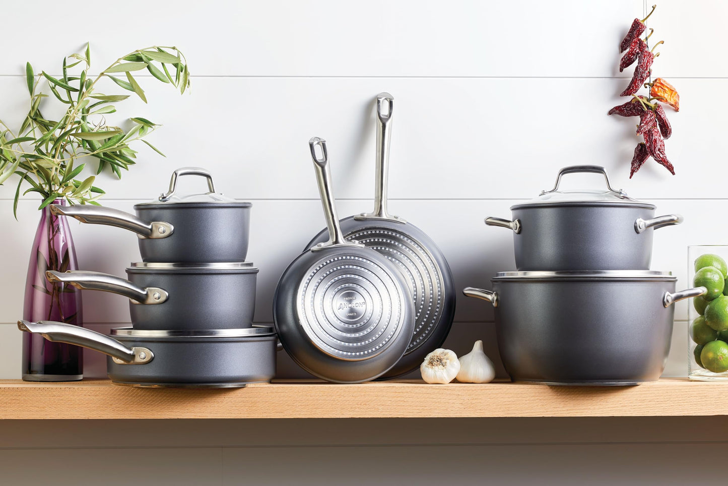 Accolade Forged Hard Anodized Nonstick Pots & Pans (12 Count)