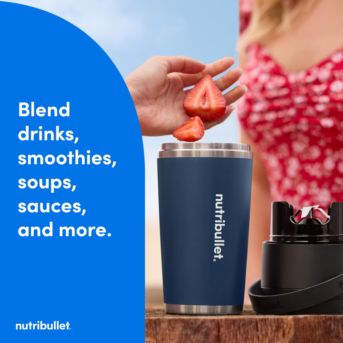 Flip Portable Blender with Insulated Cup