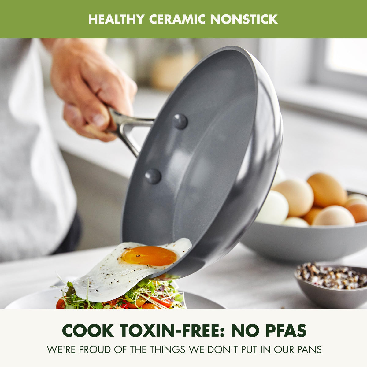 Valencia Pro 11 Piece Cookware Set Ceramic Nonstick Pots & Pans