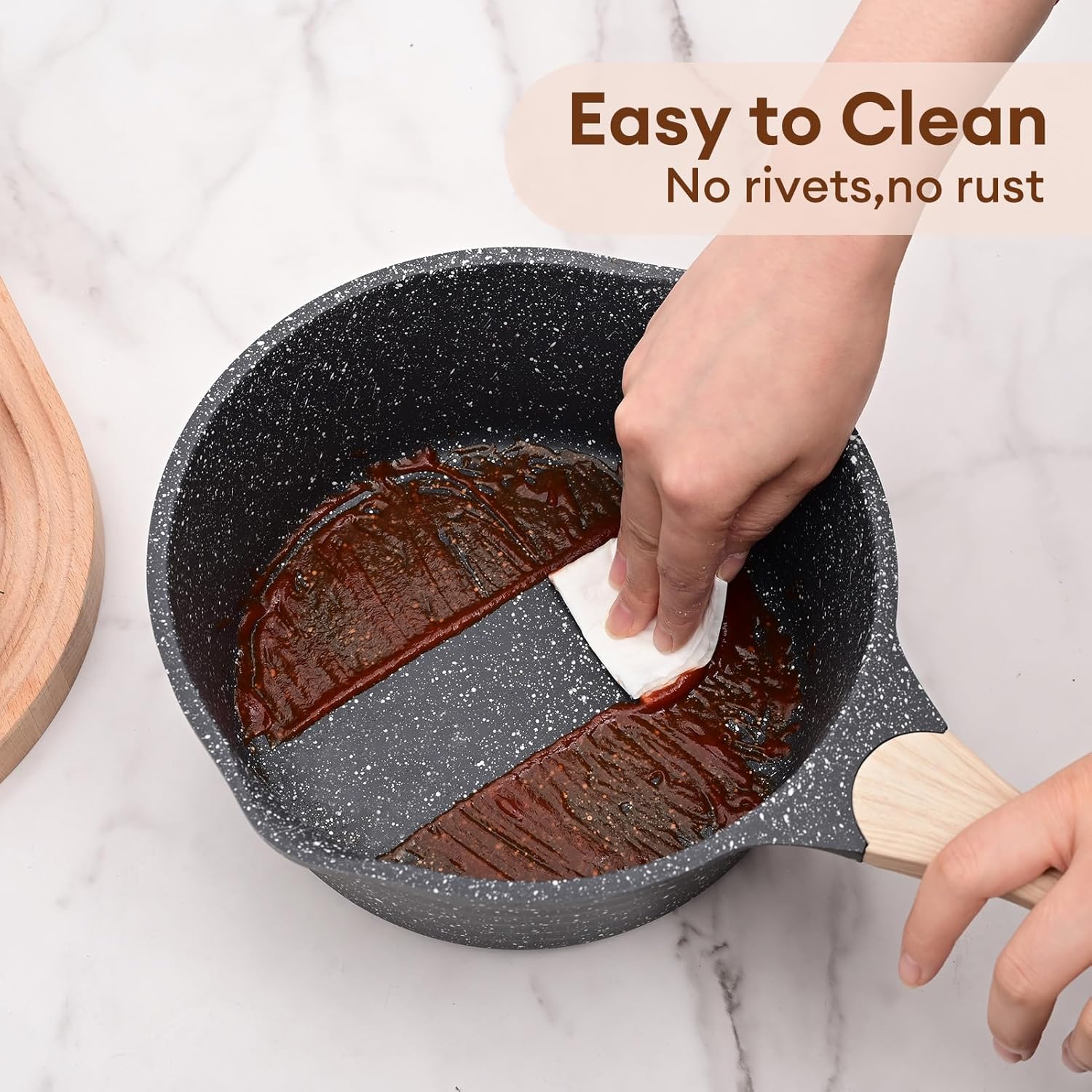 JEETEE 2.5 Quart Saucepan with Steamer Basket, Small Sauce Pot with Lid，Nonstick Coating with Pour Spout, Induction Compatible Cookware Sauce Pan for Cooking, PFOA/PFOS Free - Culinary Roots