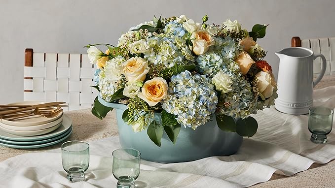 Le Creuset Enameled Cast Iron Signature Oval Dutch Oven, 15.5qt., Caribbean