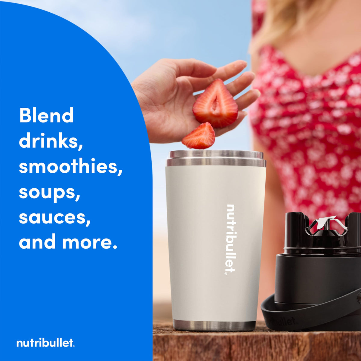 Flip Portable Blender with Insulated Cup