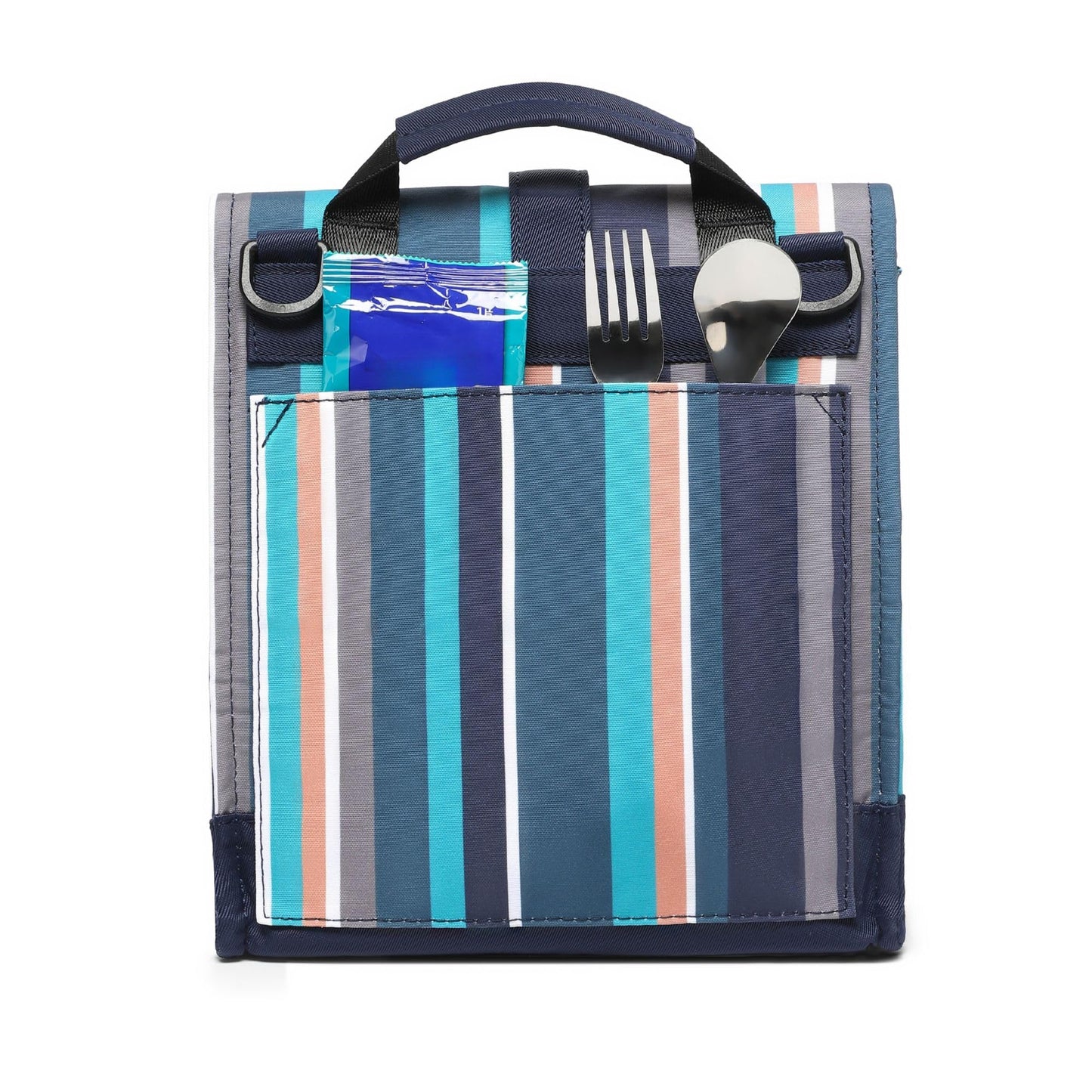 Insulated Lunch Bag Rolltop Lunch Box Tote Bag for Women