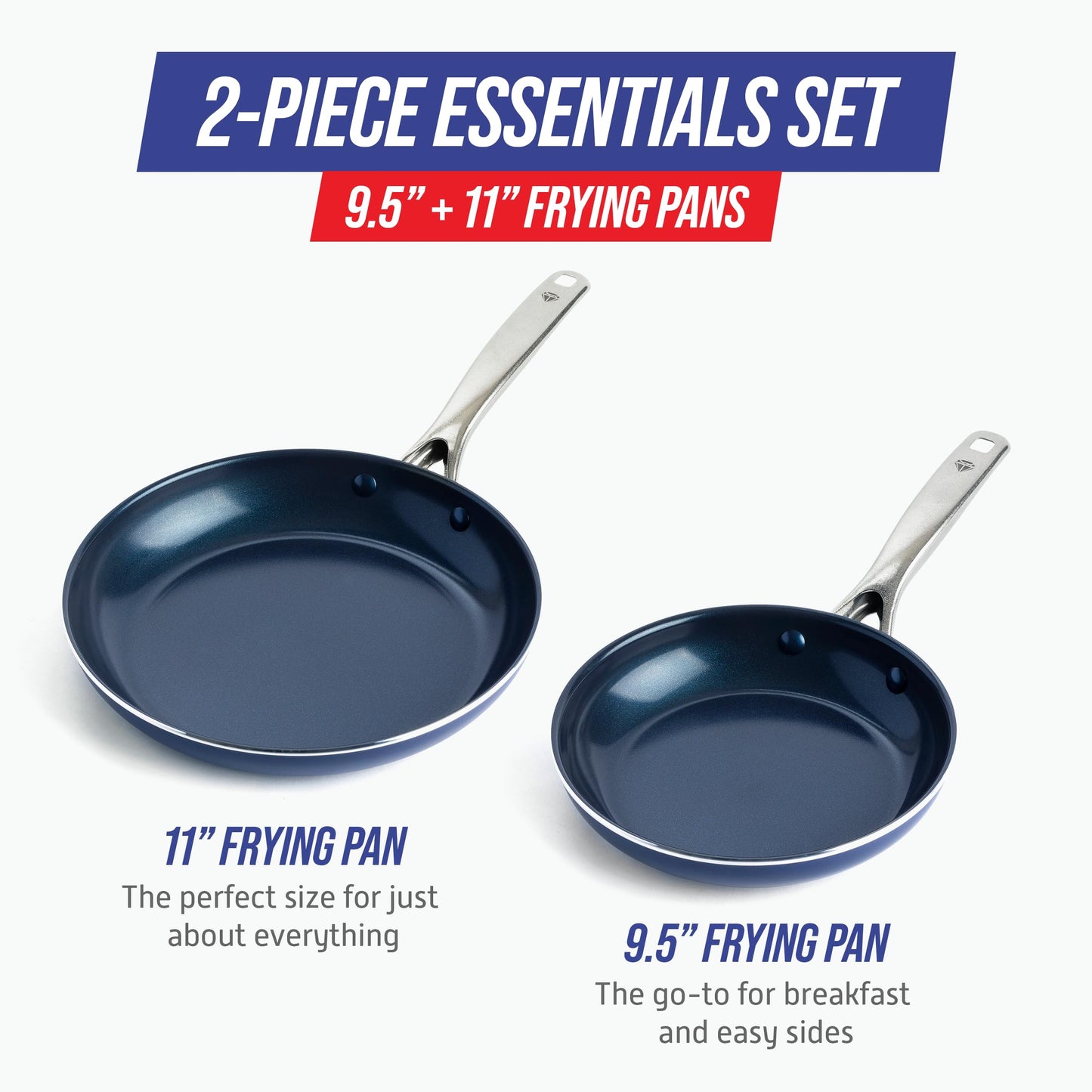 2 Piece Nonstick Frying Pan Set (2 Count)