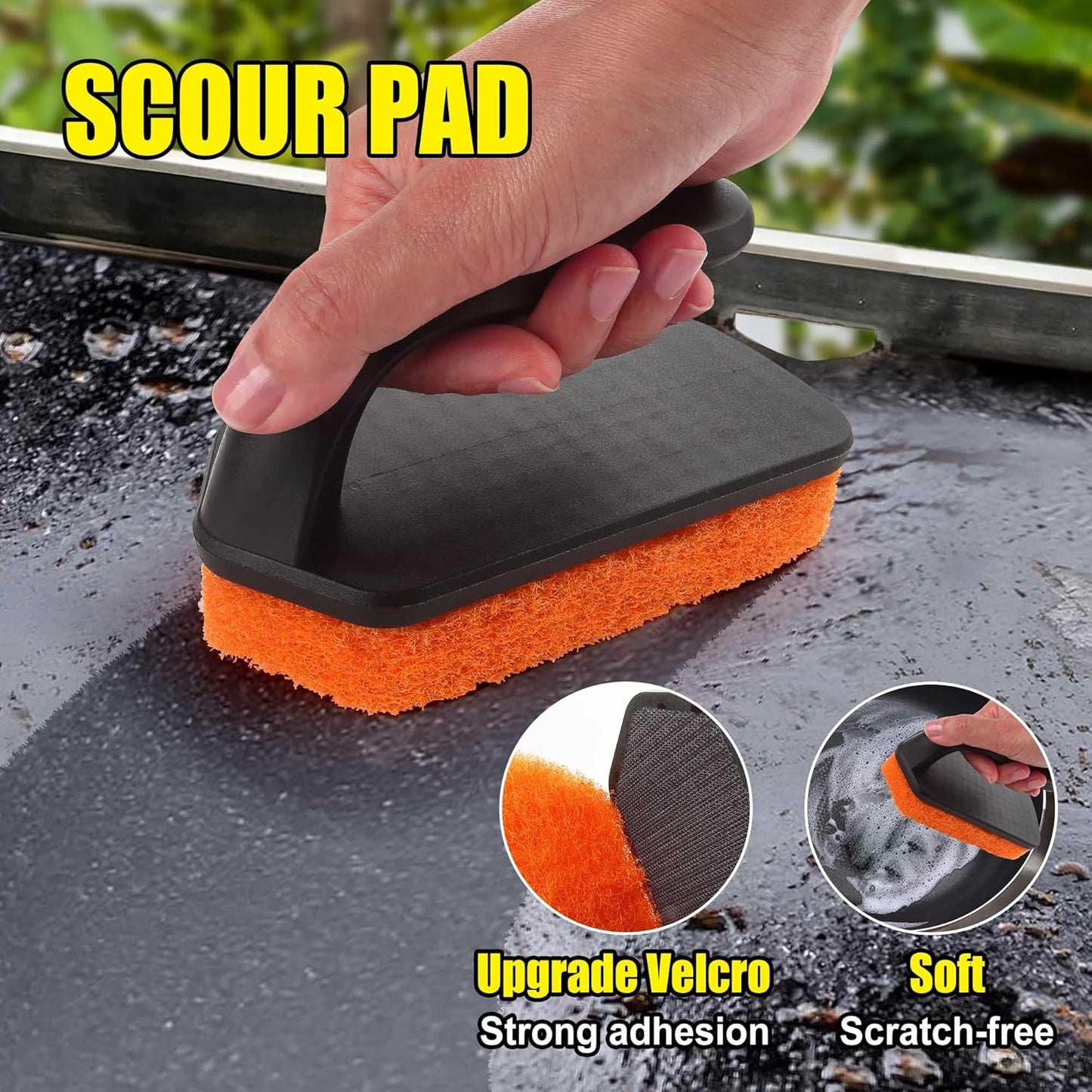 GRILLART Griddle Cleaning Kit for Blackstone, Replacment Scouring Pads(Scour Pads 4PCS) - Culinary Roots