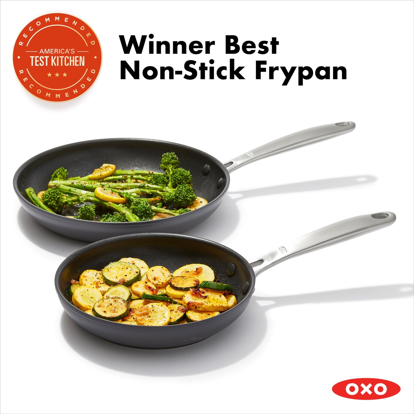 Enhanced 8" and 10" Frying Pan Skillet Set (2 Count)