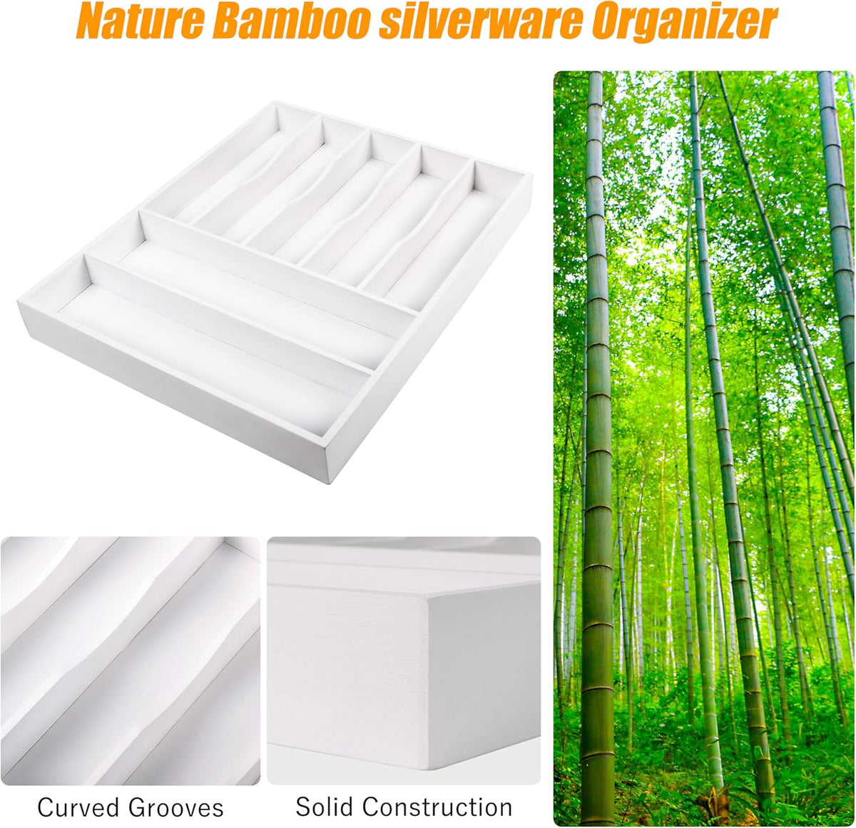 Kitchen Silverware Drawer Organizer and Storage Deep Cookware Utensil Cutlery Rack Office Drawer Organizer Tray Amazon Basics Kitchen Home Gadgets Rv Storage Solutions Wedding Registry Must Haves 2025