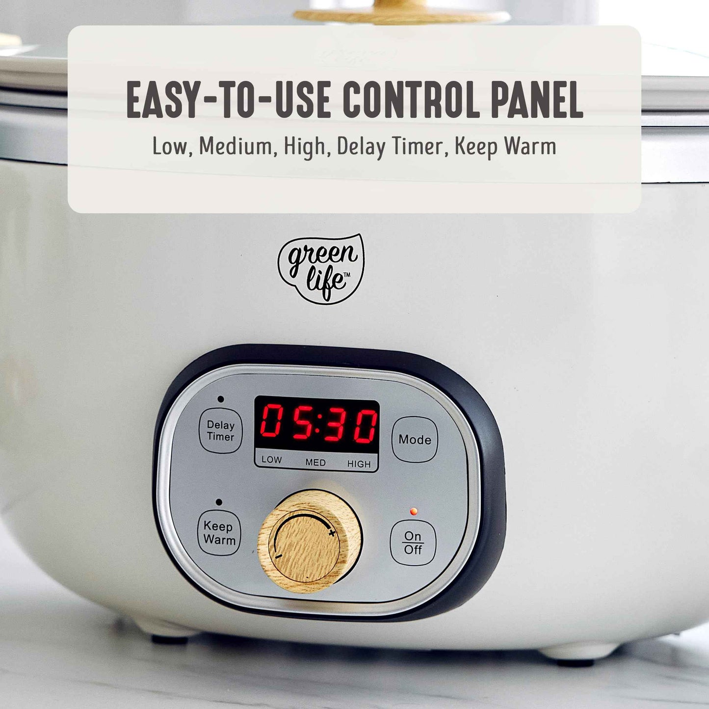 6QT Ceramic Nonstick Slow Cooker