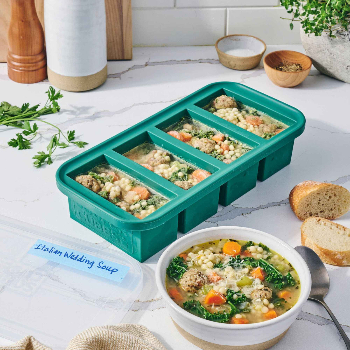 1 Cup Silicone Freezer Mold with Lid