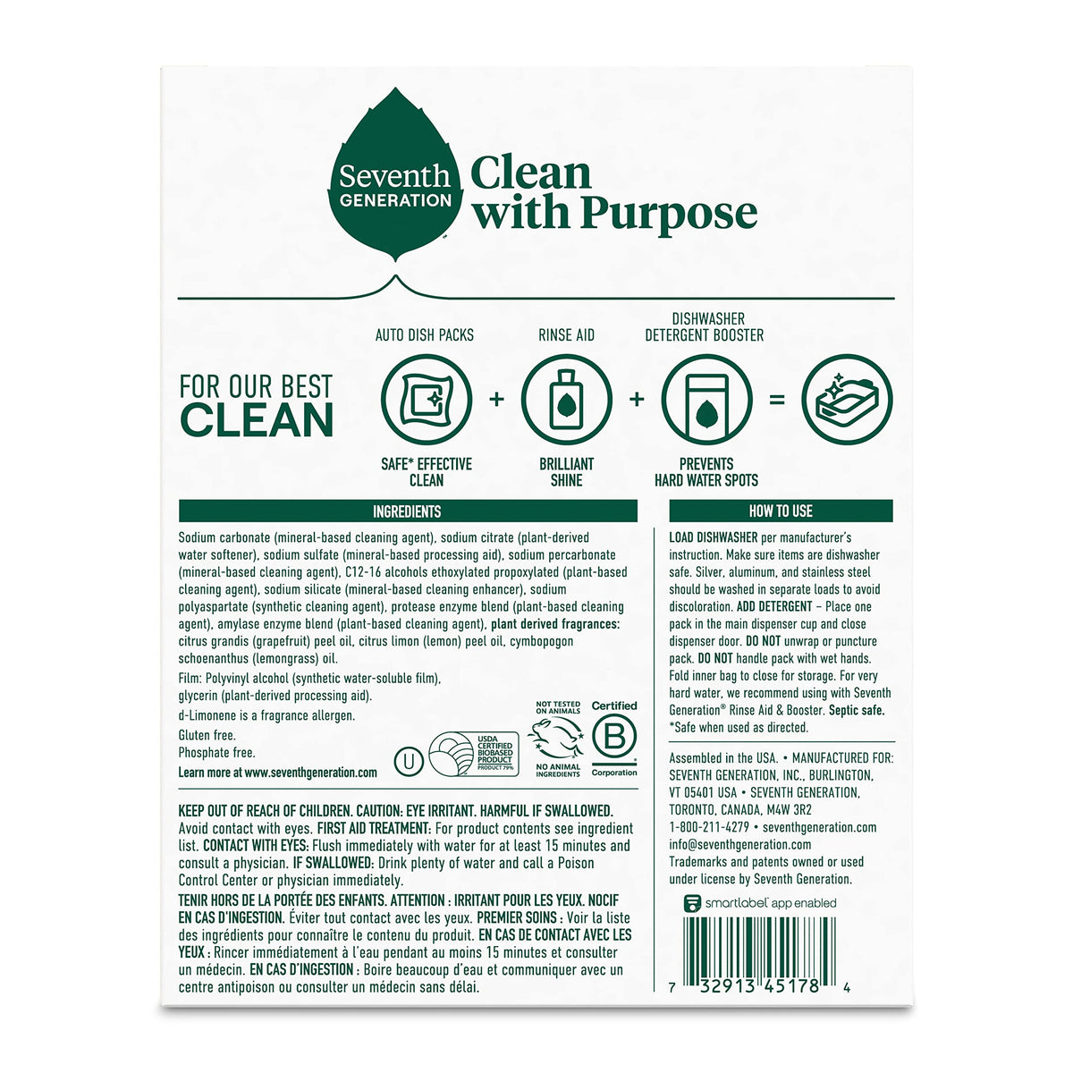Dishwasher Detergent Packs Lemon scent Pack of 6 for sparkling dishes Dishwasher tabs (120 Count)