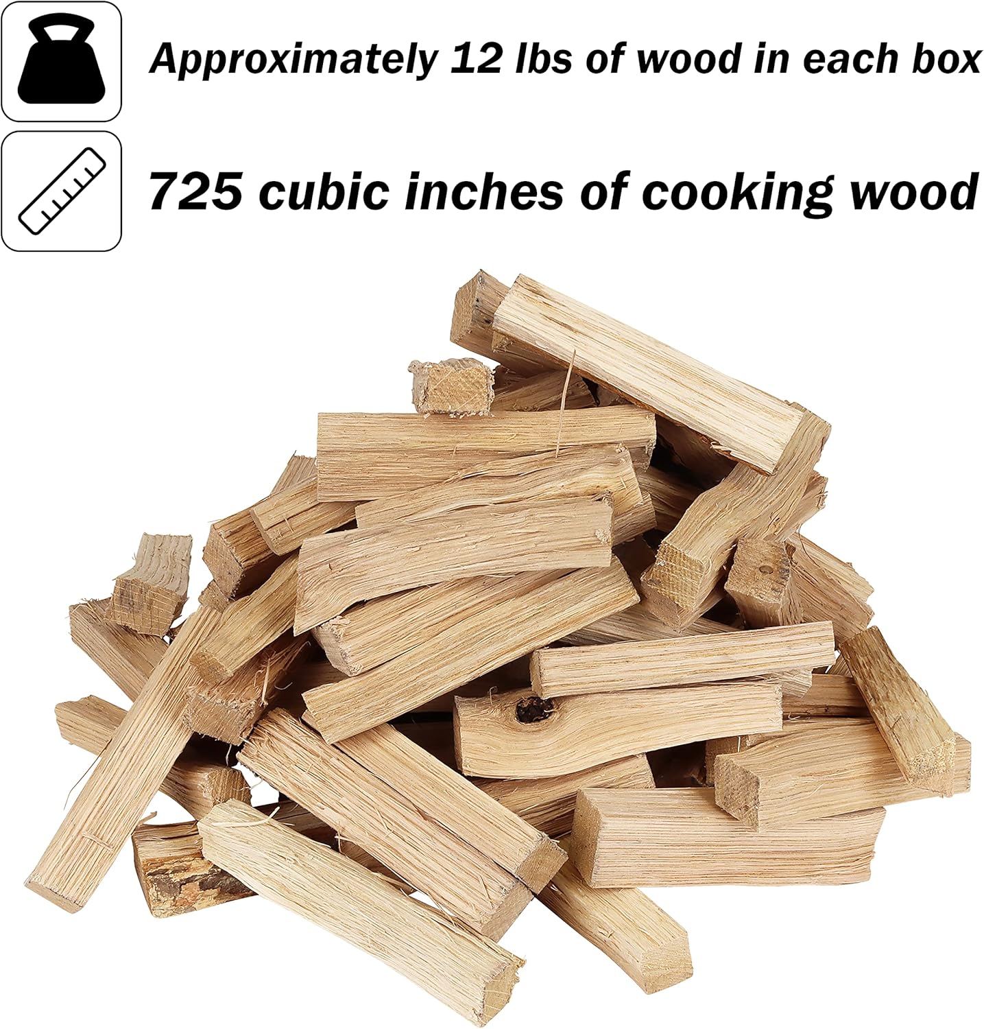 Mini Pizza Oven Wood 6 Inch Firewood Pizza Logs Naturally Cured White Oak Hardwood for Portable Wood Pizza Ovens 790 Cubic Inches, Approximately 12-14lbs - Culinary Roots