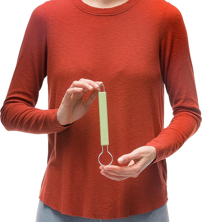 Redecker Silicone Dish Brush Bundle, Includes Interchangeable Natural Horsehair and Tampico Fiber Brush Heads, Sustainable Silicone and Stainless Steel Handle with Hanging Loop, Reed