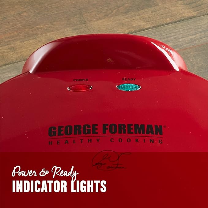 George Foreman Electric Quesadilla Maker, Red, GFQ001 10 Inch