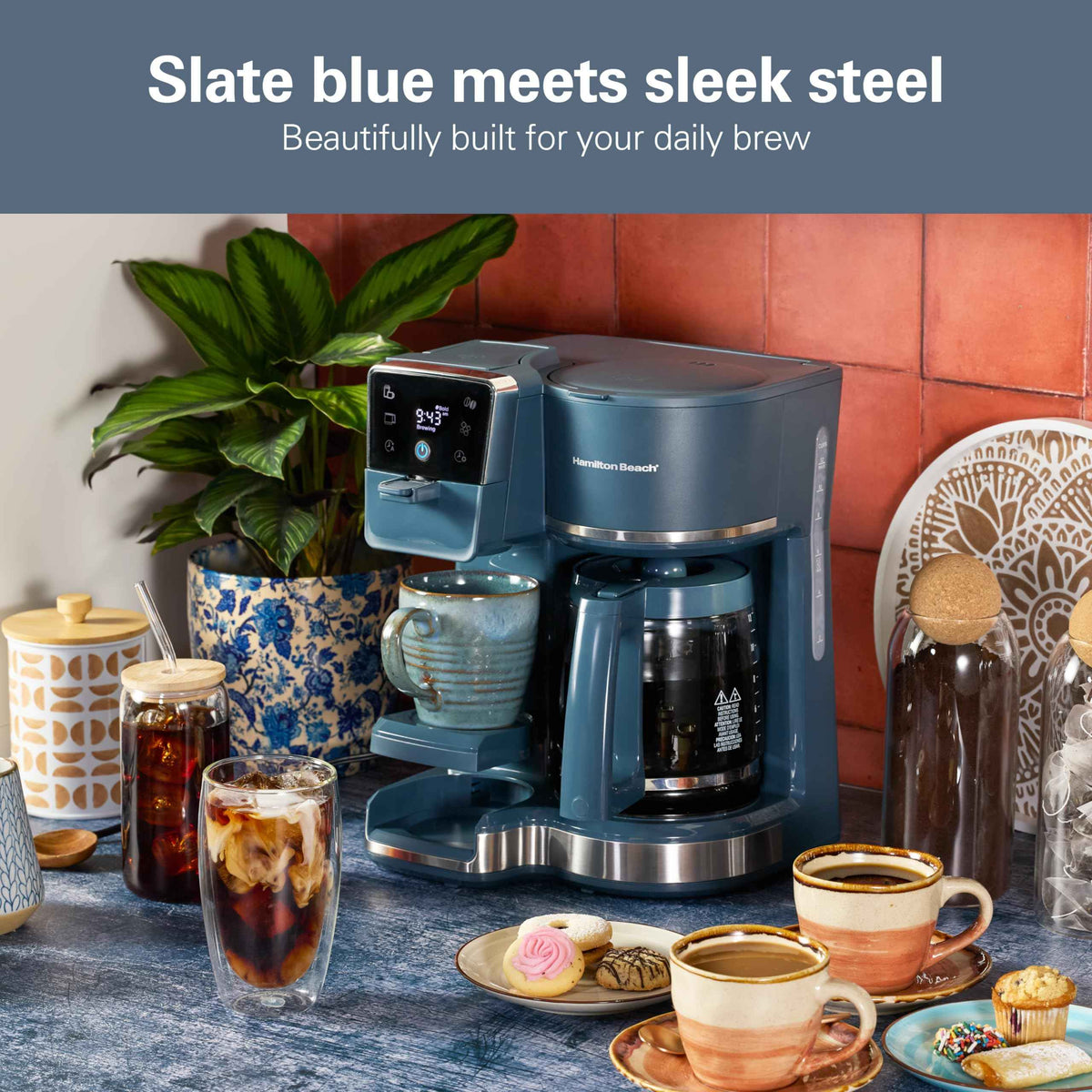 2 Way Drip Coffee Maker & Single Serve Coffee Machine