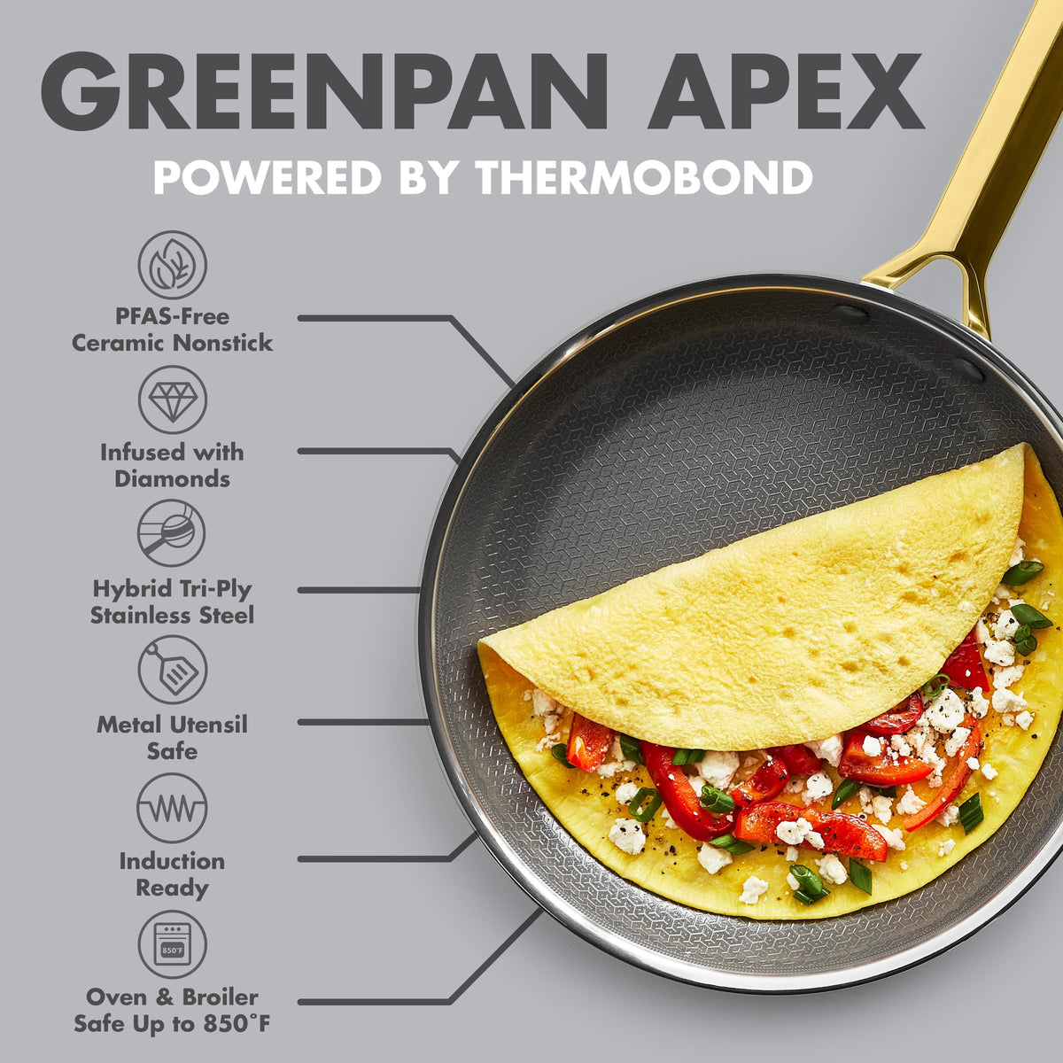 Hybrid 8" Stainless Steel Frying Pan