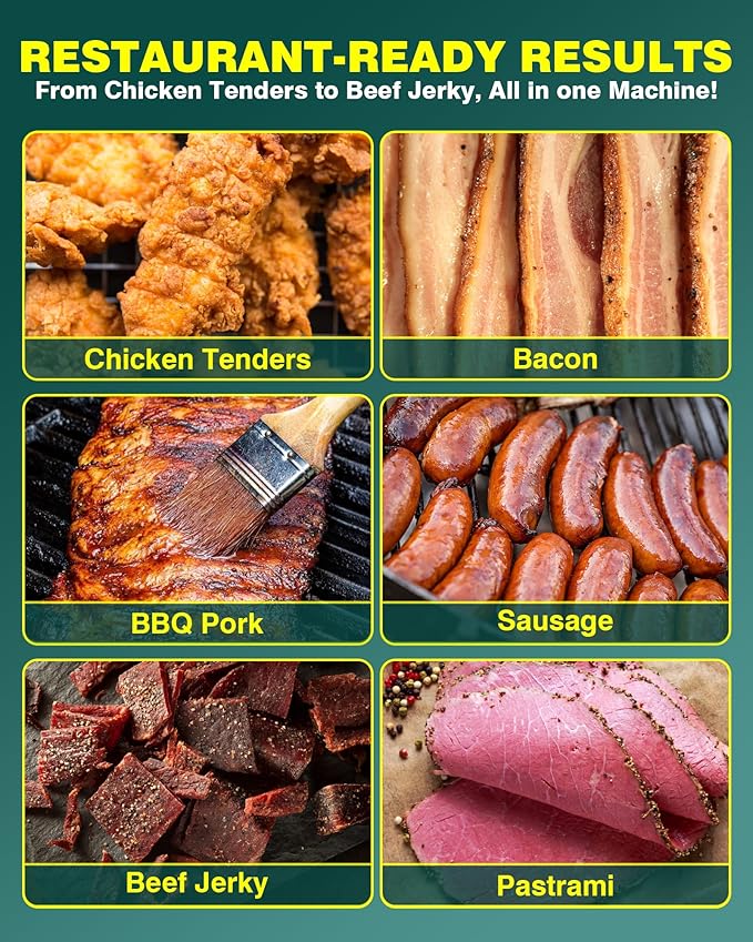 WantJoin Commercial Vacuum Tumbler Marinator, 20L Capacity, 30Min Fast Marinating, 80W Copper Motor, 3-Speed Bidirectional Rotation, Stainless Steel Meat Tumbler for Catering & Kitchen