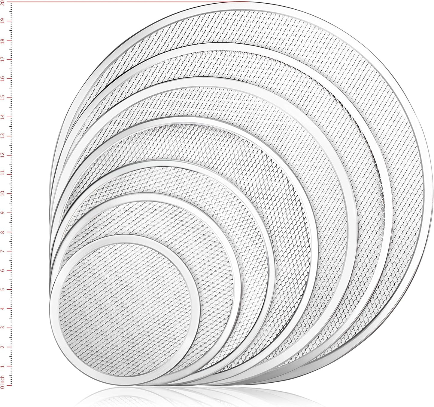 New Star Foodservice 50943 Restaurant-Grade Aluminum Pizza Baking Screen, Seamless, 10-Inch, Pack of 6 - Culinary Roots