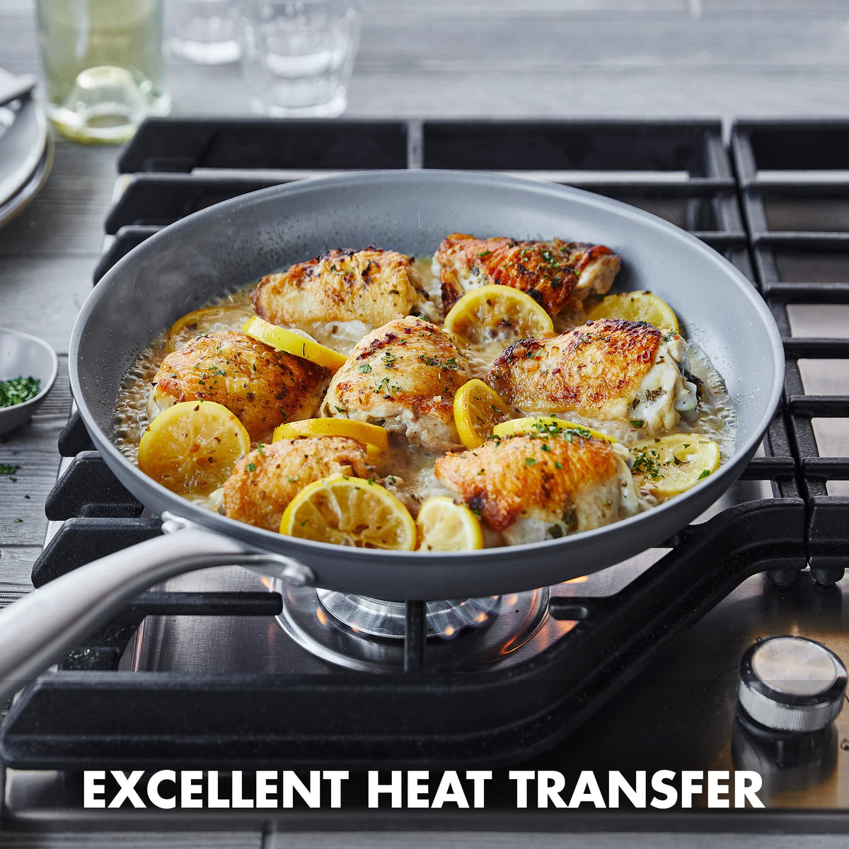 Lima Hard Anodized 12" Frying Pan Skillet with Lid