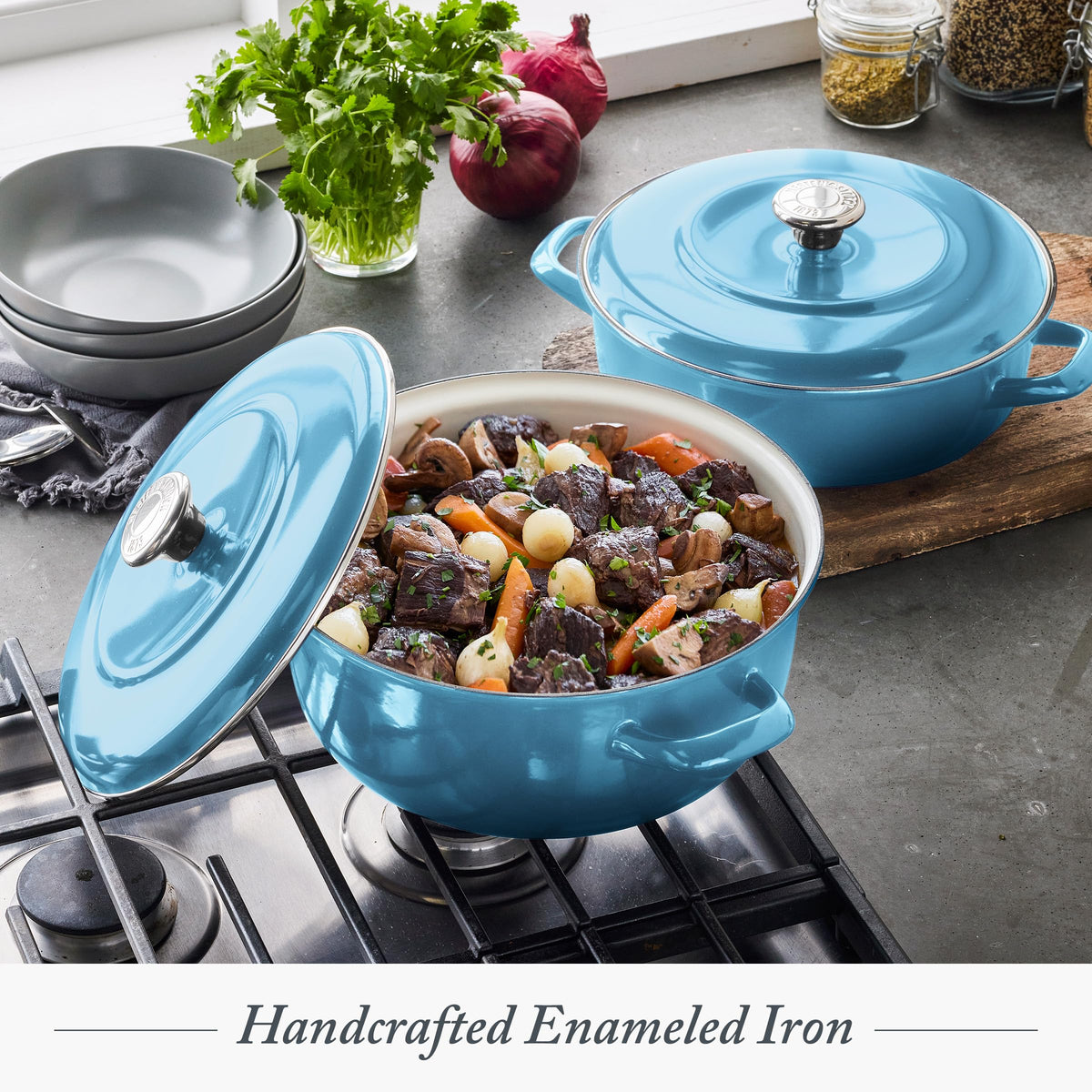 3.7QT & 5.5QT Dutch Ovens with Lids