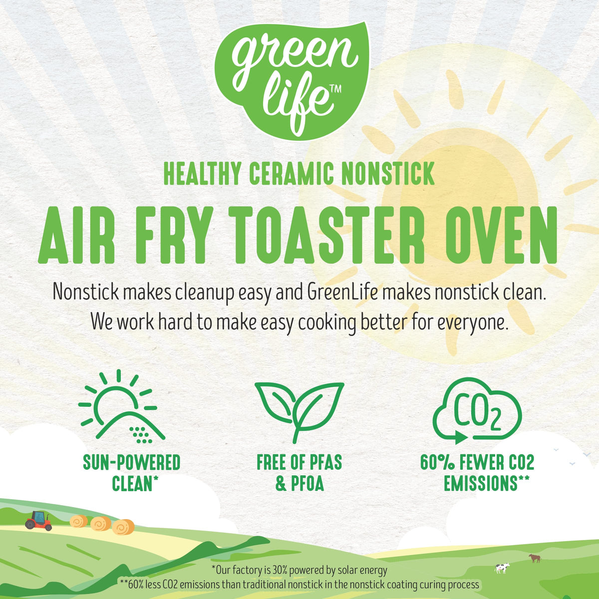 Countertop Toaster Oven Air Fryer Stainless Steel