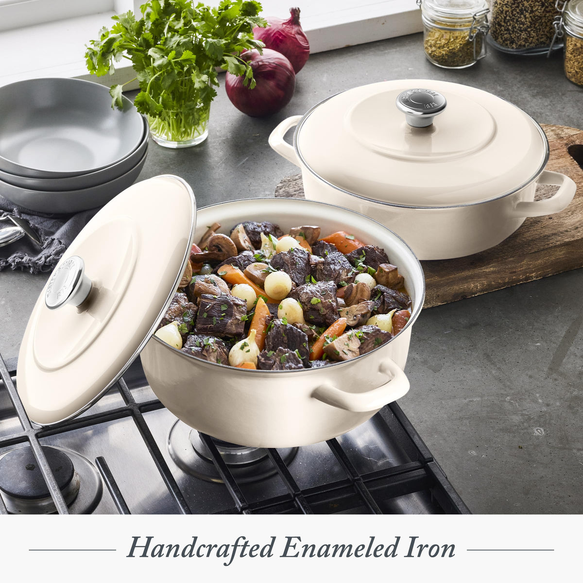 3.7QT & 5.5QT Dutch Ovens with Lids