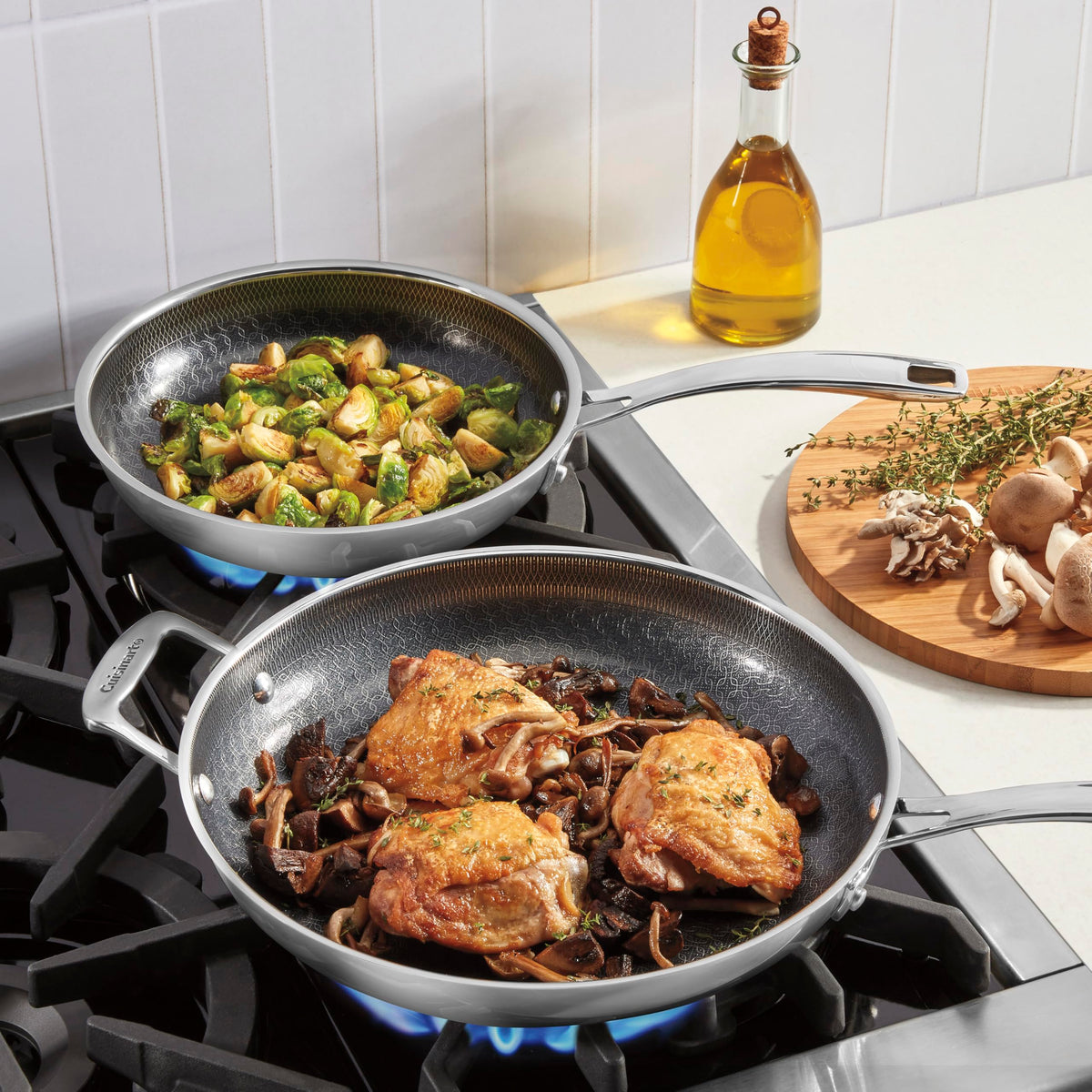 Hybrid Stainless Steel Pans (2 Count)