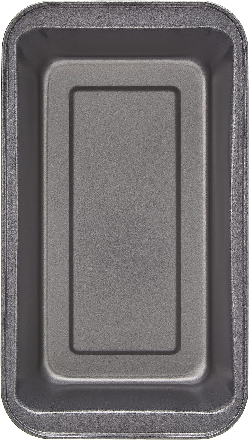 Amazon Basics Rectangular Baking Bread Loaf Pan, 9.5 x 5 Inch, Set of 2, Gray - Culinary Roots