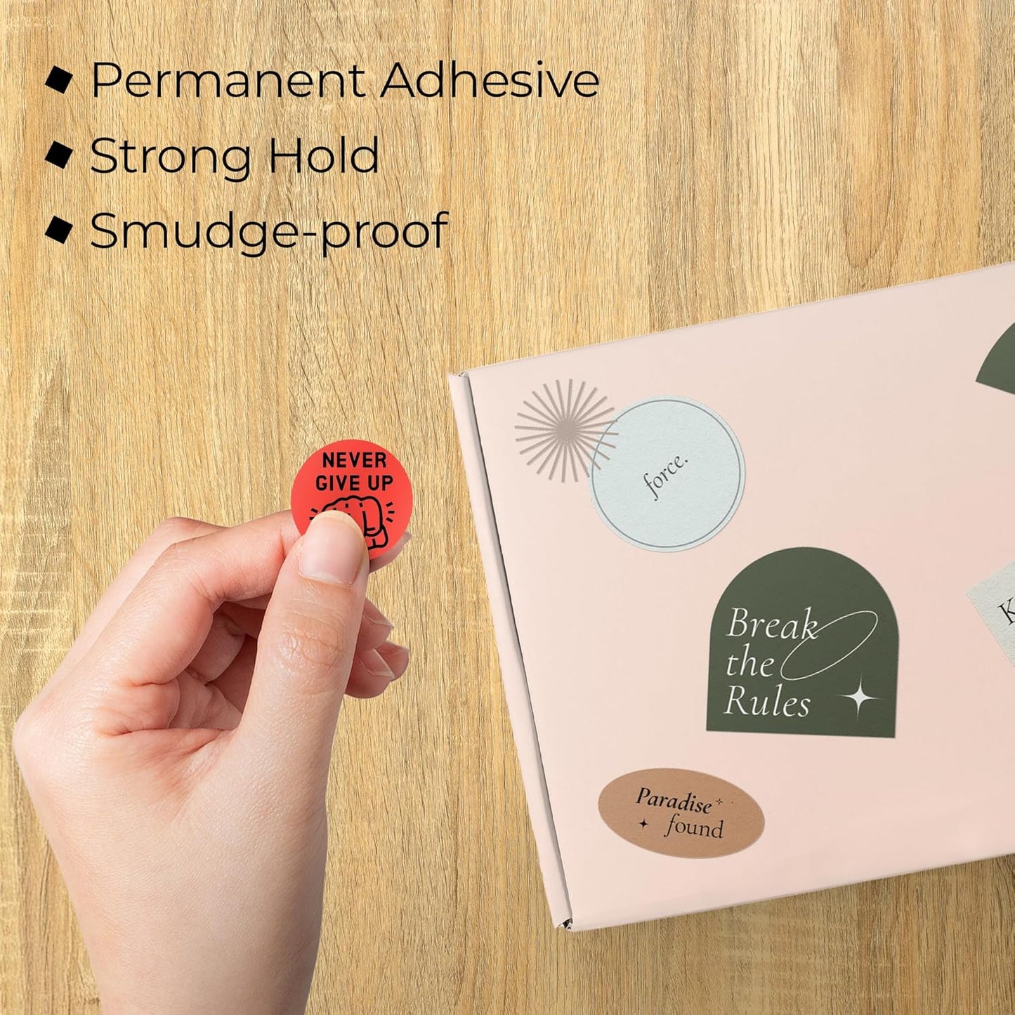 Perco Red 1-Inch Perforated Circle Dot Thermal Sticker Labels — 735 Stickers/Roll, Direct Thermal Printer Compatible—with Permanent Adhesive for Color Coding, Garage Sales, Crafts—Made in USA